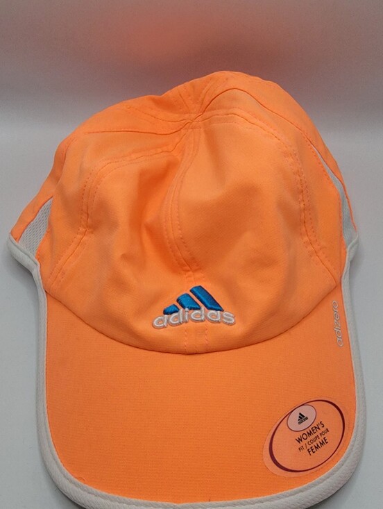 adidas Accessories - adidas Womens Peach/Orange Performance Hat with Blue Logo